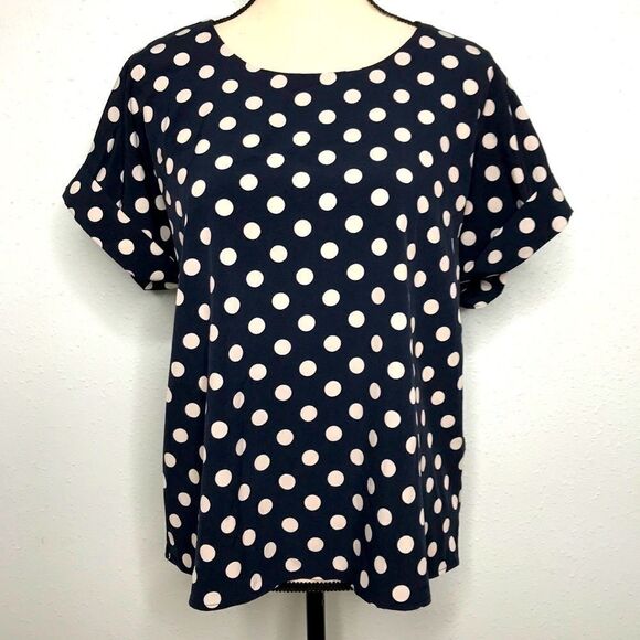 Polka Dot Shortsleeved Blouse - Picture 1 of 10